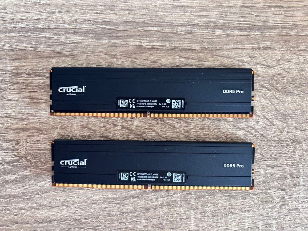 メモリー Crucial DDR5 32GB (2x16GB) 6000MT/s Pro