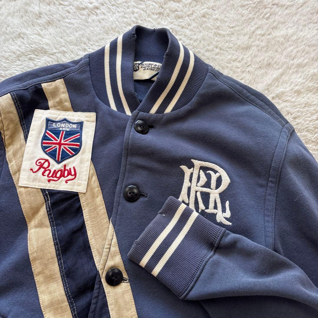 RUGBY RALPH LAUREN ヴィンテージ 加工スウェットジャケット
