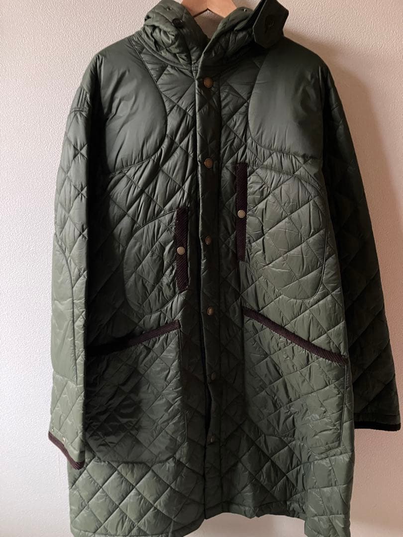 新品EG×Barbour JANKEES QUILT ジャンキースキルトL