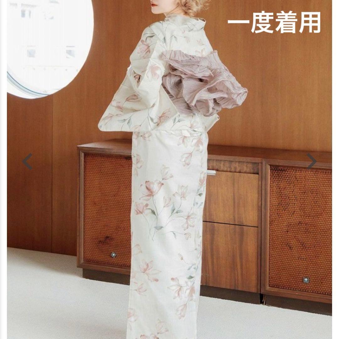 【美品】dita 浴衣 水彩の花月あそび