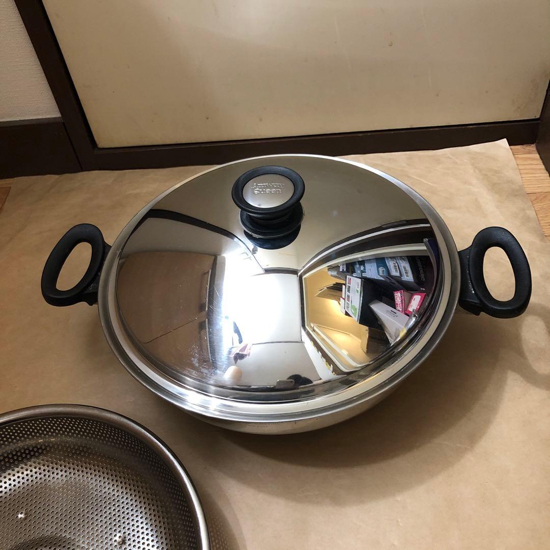 Amway アムウェイ　クィーンクックウェア ウォック 中華鍋 両手鍋