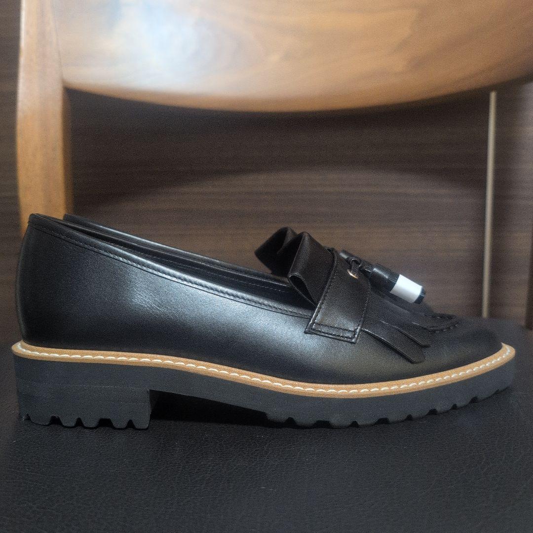 Ameri★ DIANA タッセル付きローファー 23.5cm ブラック