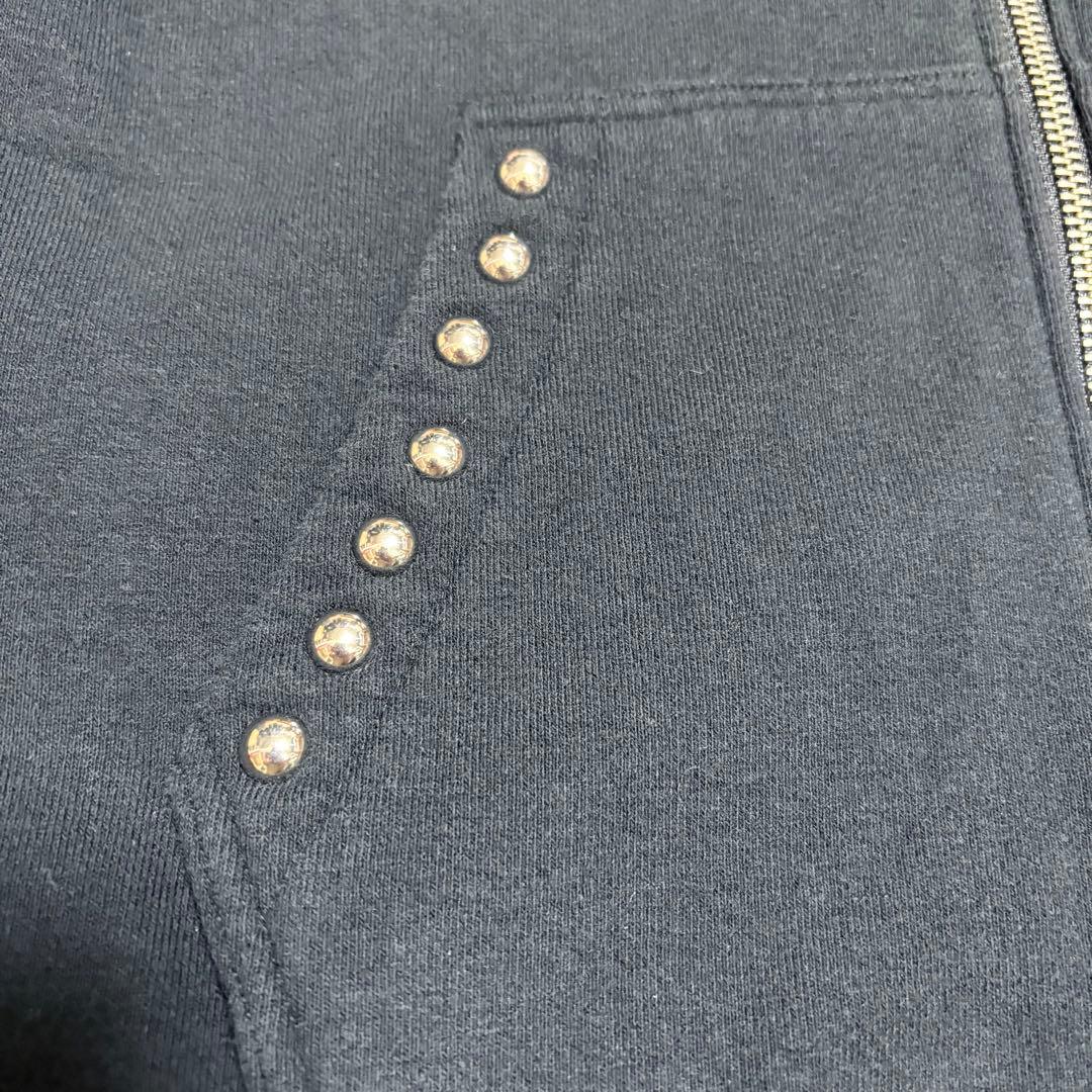 hysteric glamour スタッズ　ジップアップ2wayパーカー