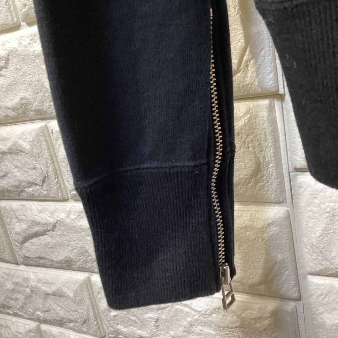 hysteric glamour スタッズ　ジップアップ2wayパーカー