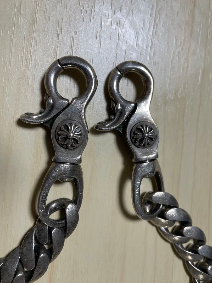 クロムハーツ風 ウォレットチェーン シルバー925