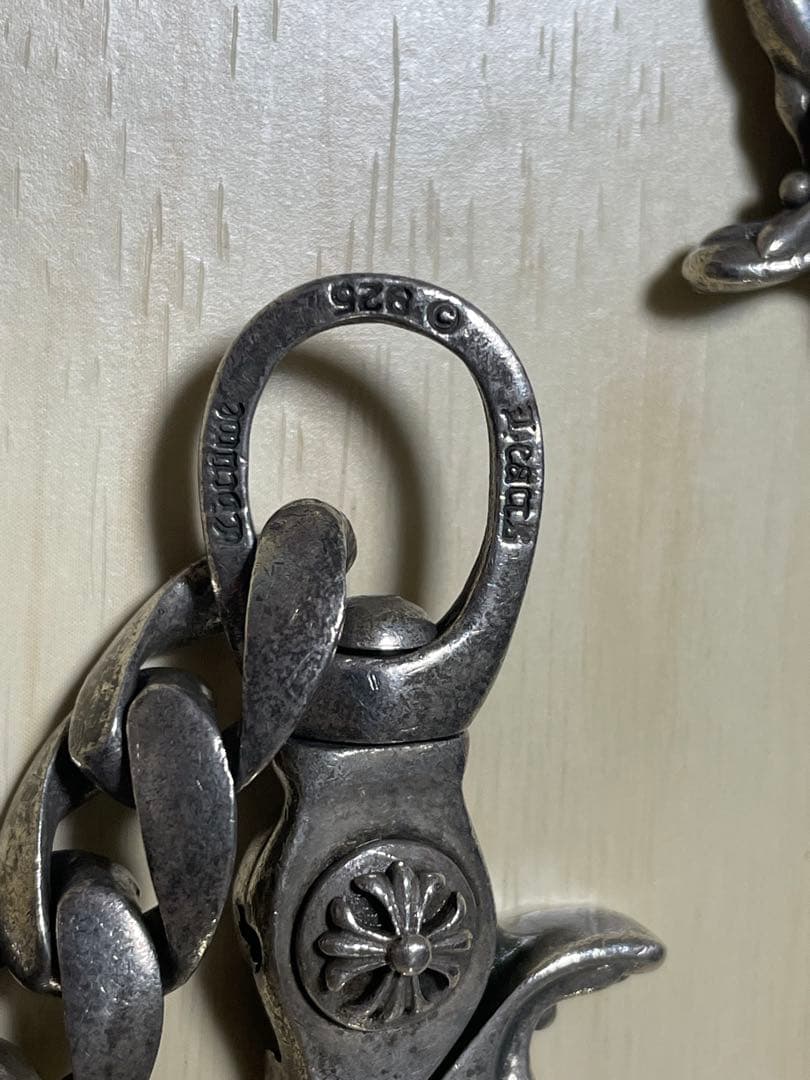 クロムハーツ風 ウォレットチェーン シルバー925