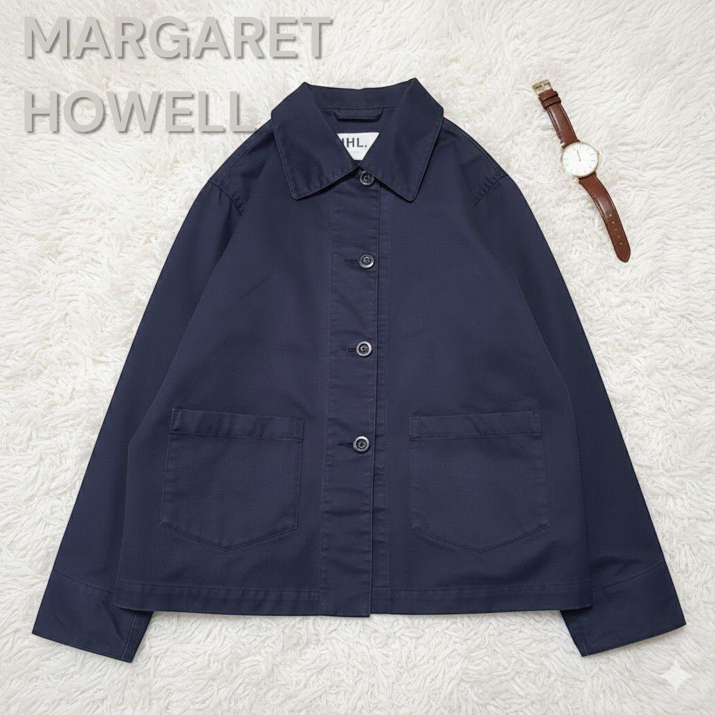 MHL.マーガレットハウエル【良品】カバーオール ワークジャケット 黒　L