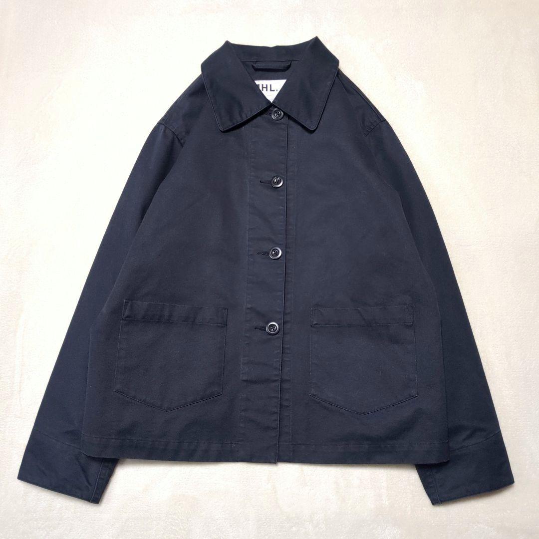 MHL.マーガレットハウエル【良品】カバーオール ワークジャケット 黒　L