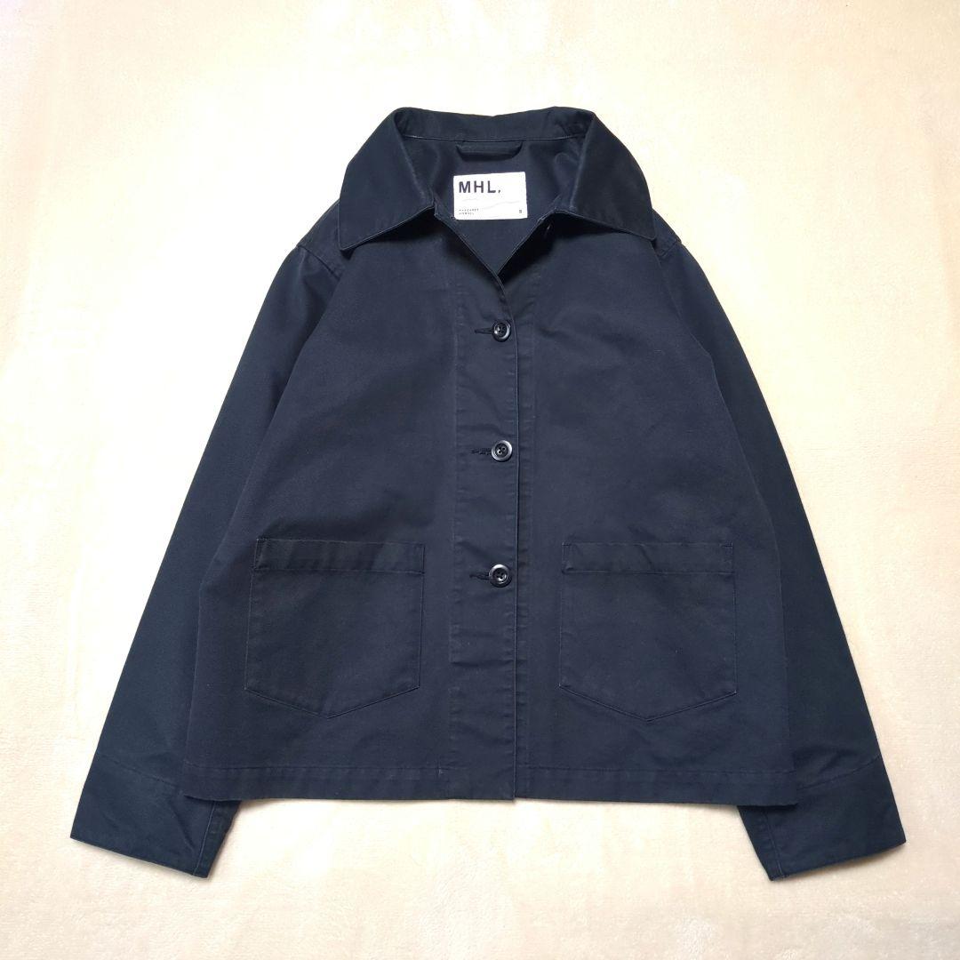 MHL.マーガレットハウエル【良品】カバーオール ワークジャケット 黒　L