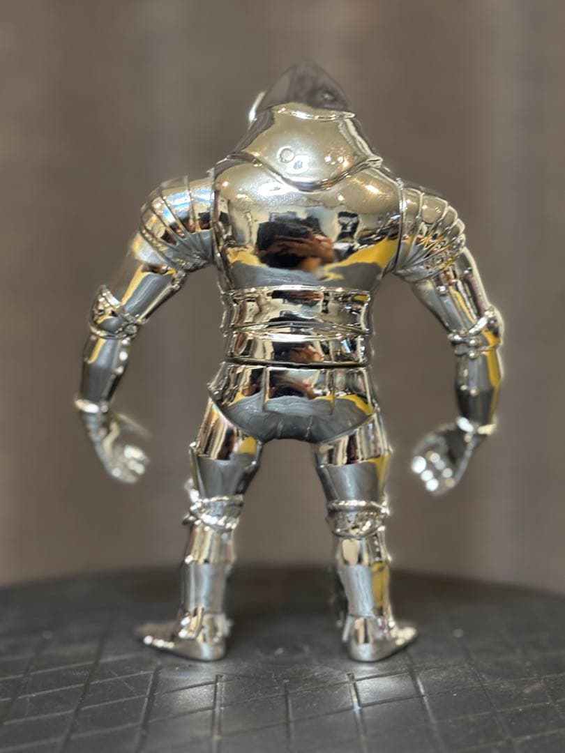 ワタ メカニコング 鏡面クロームメッキ仕様 ソフビ フィギュア オマケ付き