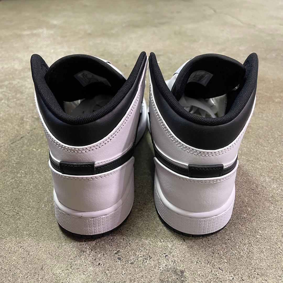Nike GS Air Jordan 1 Mid White/Black 25㎝