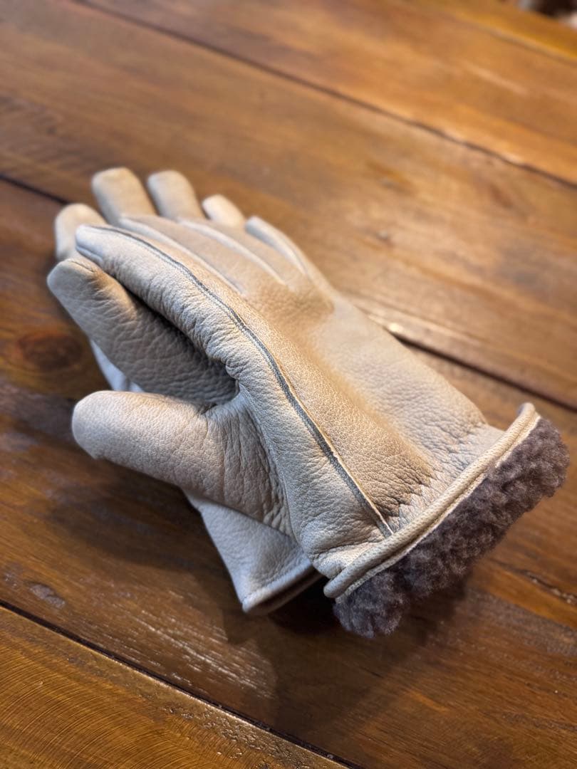 ランプグローブス　グレージュ　winter XL lamp gloves