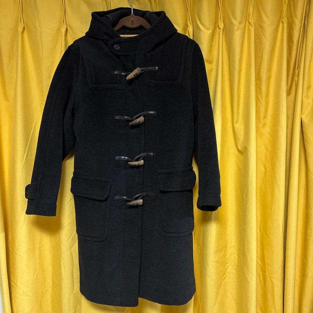 超極上品　インバーティア ロングダッフルコート メンズ チャコール 36=S