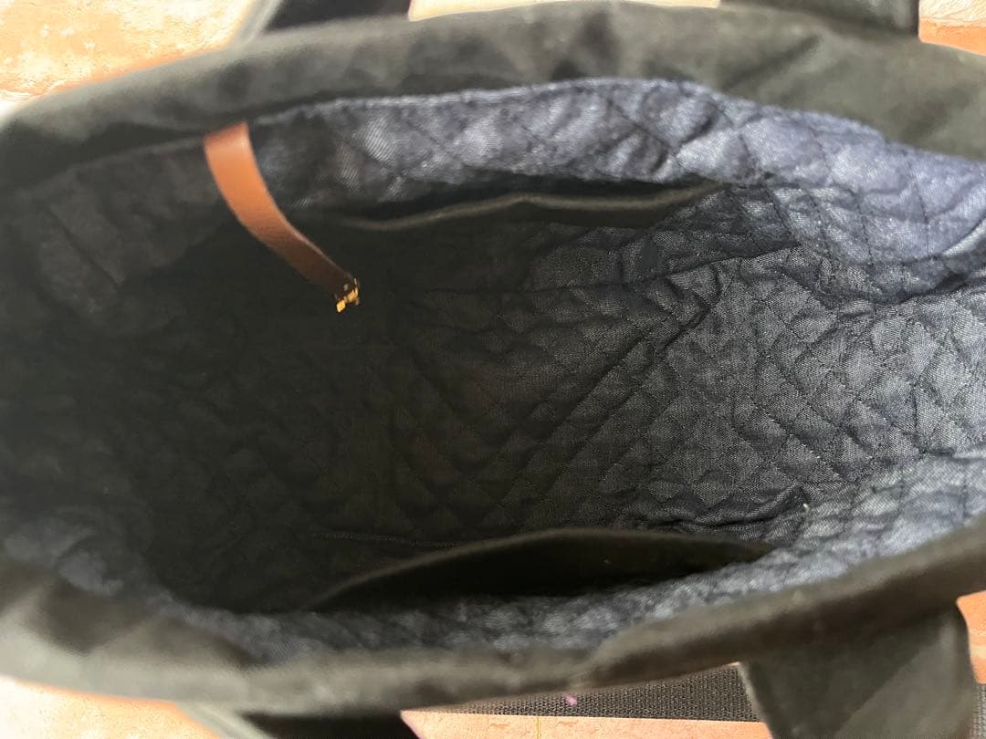 帆布の巾着トートバッグ　ジョリーフルール　コラコラver