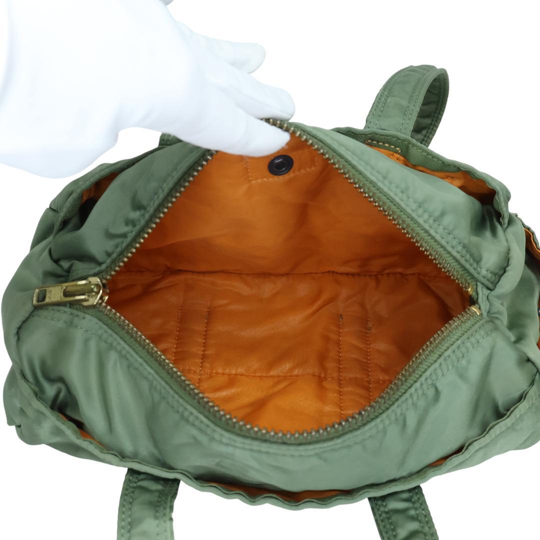 極美品 PORTER ポーター タンカー ミニボストン ダッフルバッグ グリーン