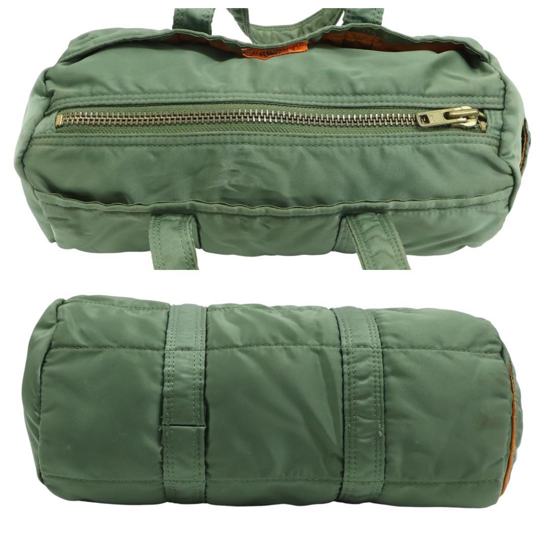 極美品 PORTER ポーター タンカー ミニボストン ダッフルバッグ グリーン