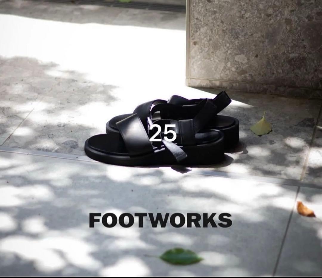 フットワークス 25SS スムースレザーサンダル 25