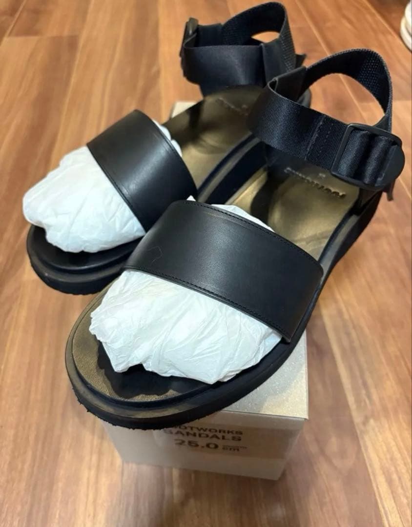 フットワークス 25SS スムースレザーサンダル 25