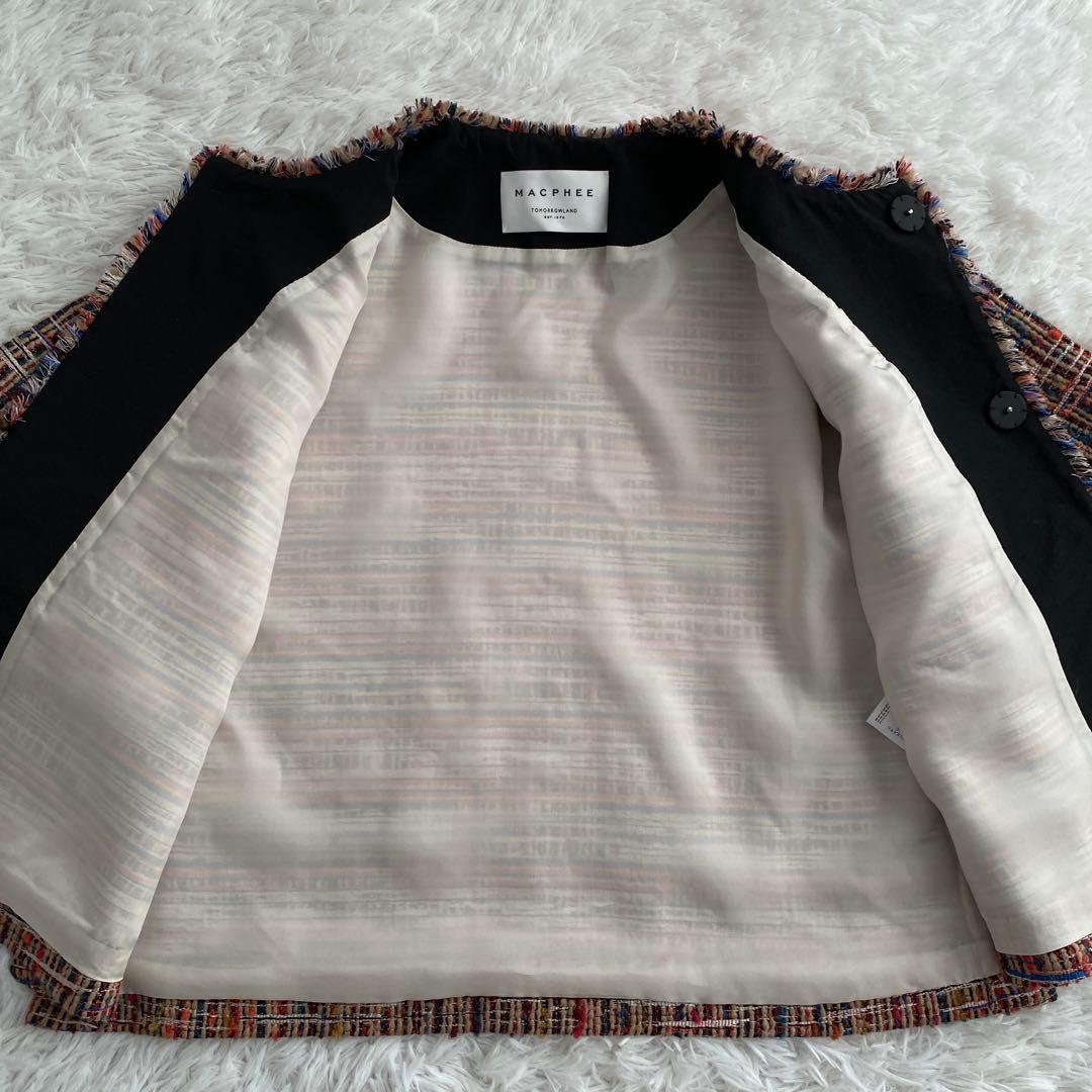 いわちゃん様ご予約品　　MACPHEE☆マルチツイード ラウンドカラージャケット