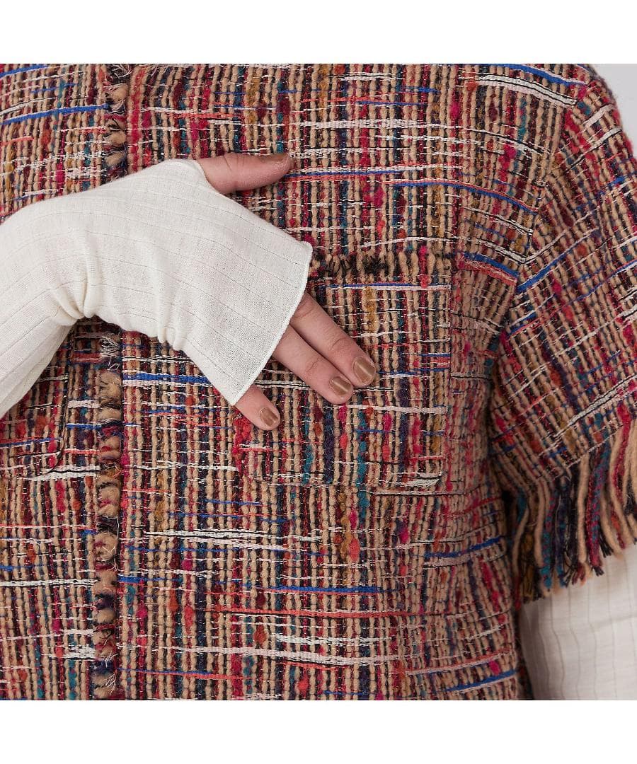 いわちゃん様ご予約品　　MACPHEE☆マルチツイード ラウンドカラージャケット