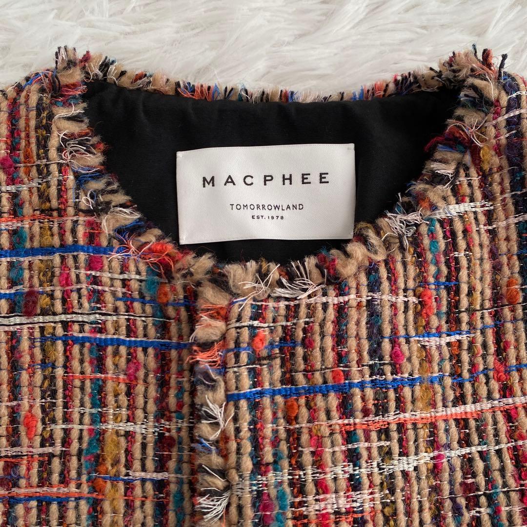 いわちゃん様ご予約品　　MACPHEE☆マルチツイード ラウンドカラージャケット