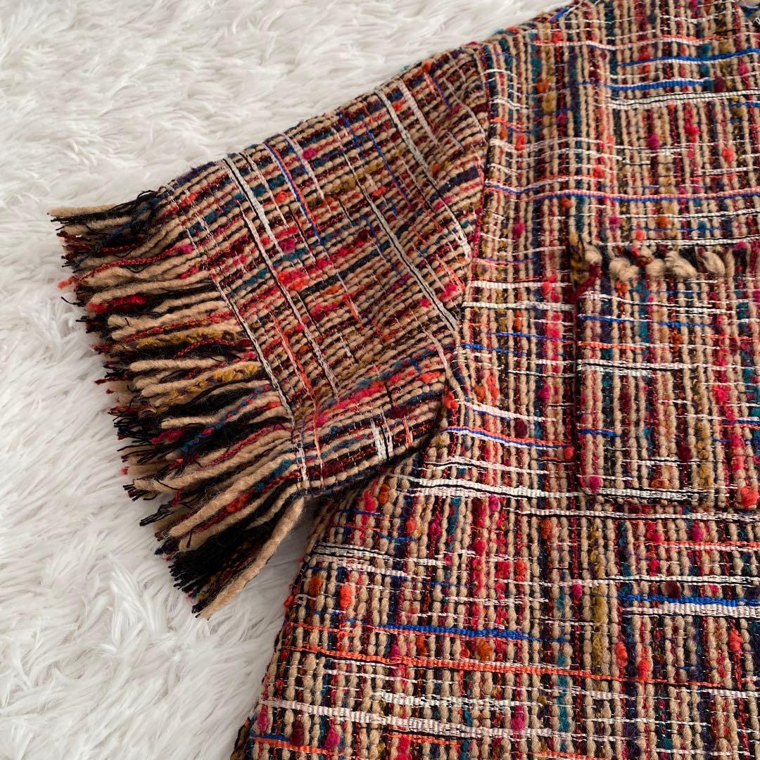 いわちゃん様ご予約品　　MACPHEE☆マルチツイード ラウンドカラージャケット