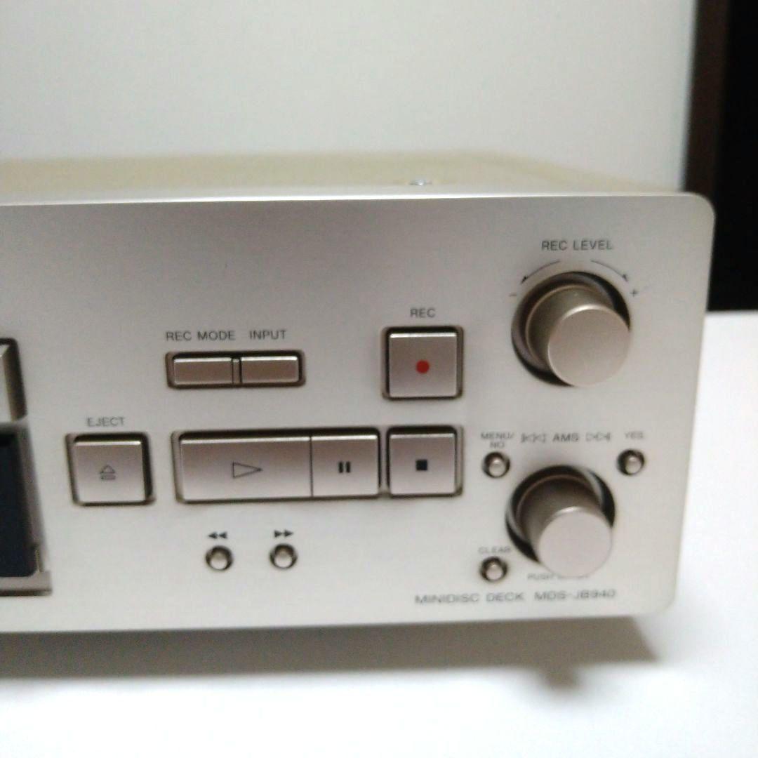 SONY MDデッキ MDS-JB940 動作美品　取説・汎用リモコン付き