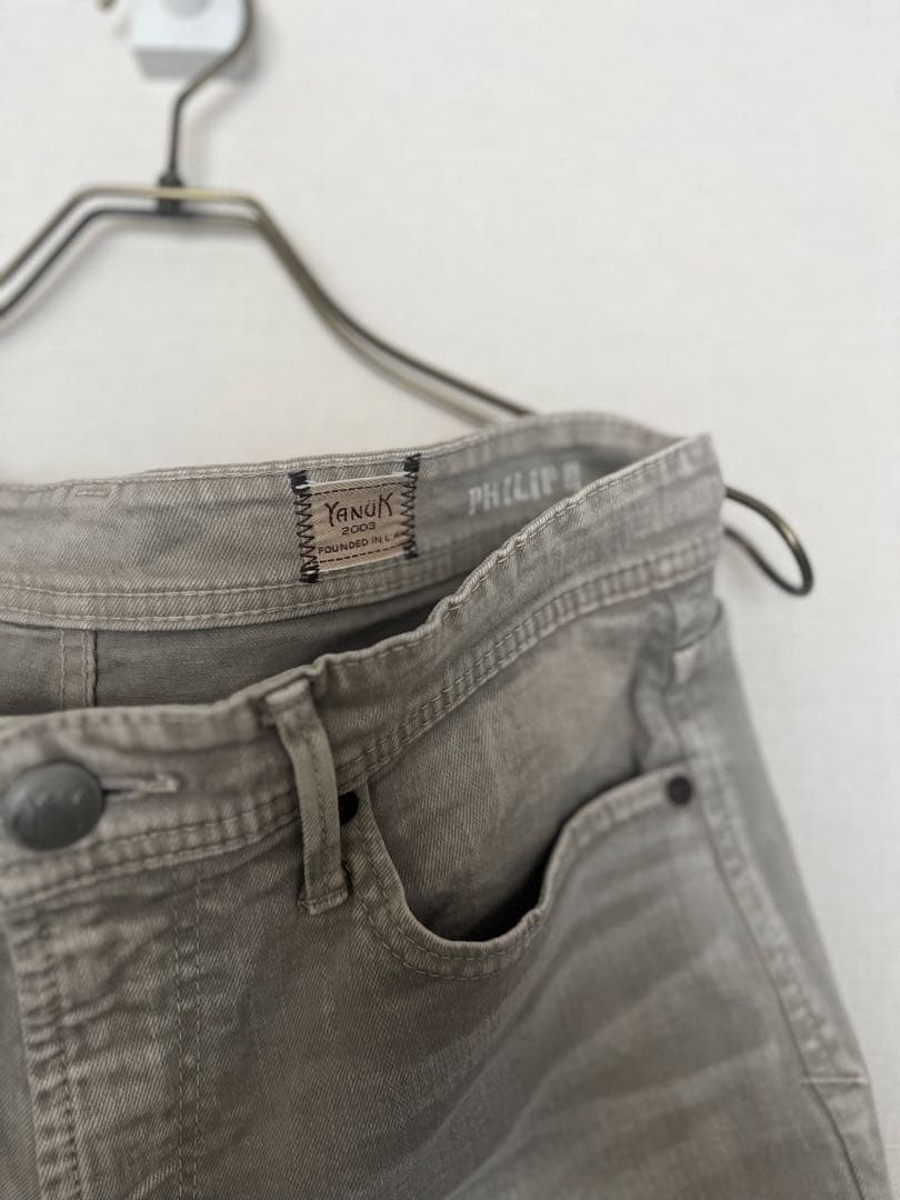 ヤヌーク PHILIP II テーパード デニム グレー 31インチ