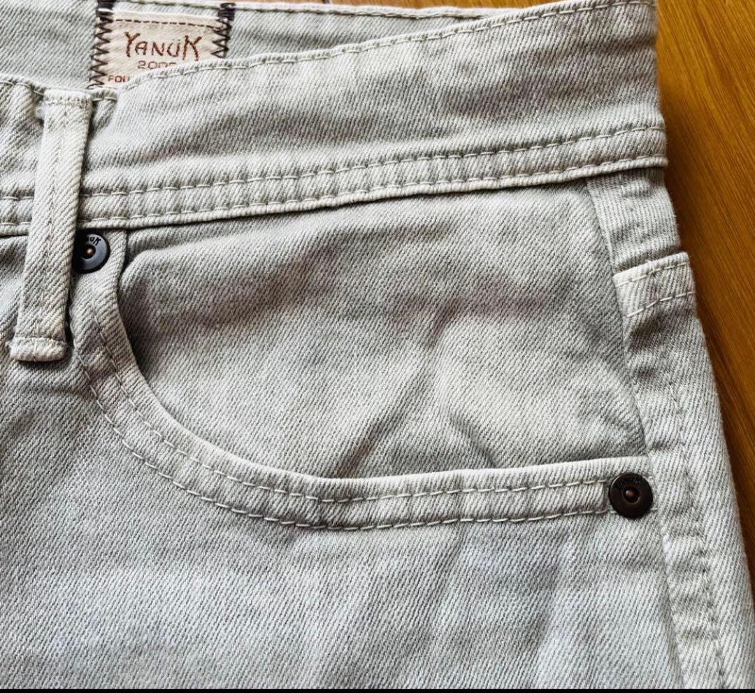 ヤヌーク PHILIP II テーパード デニム グレー 31インチ