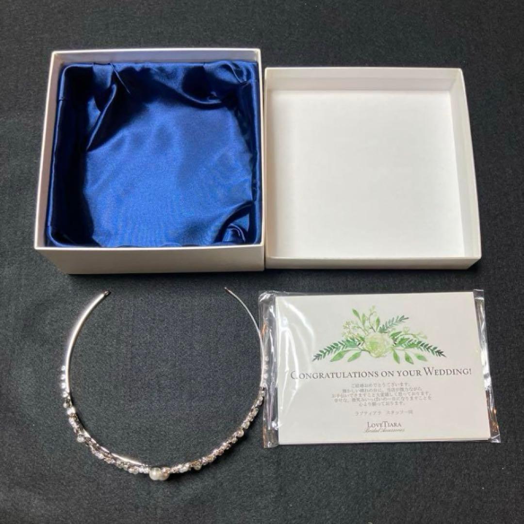 【美品】Love Tiaraロマンスハートラブティア パール ティアラ 結婚式