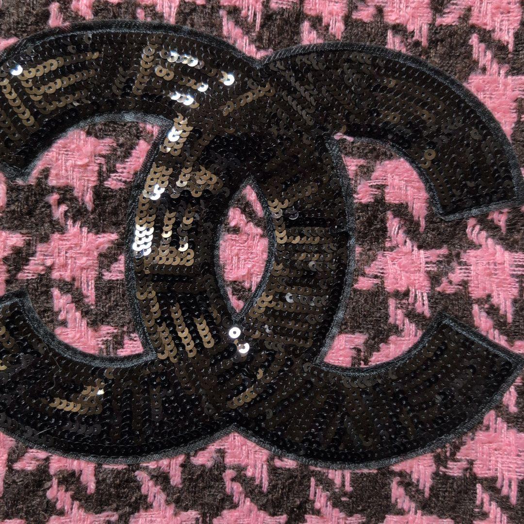CHANEL ツイードトートバッグ　スパンコール　ノベルティ