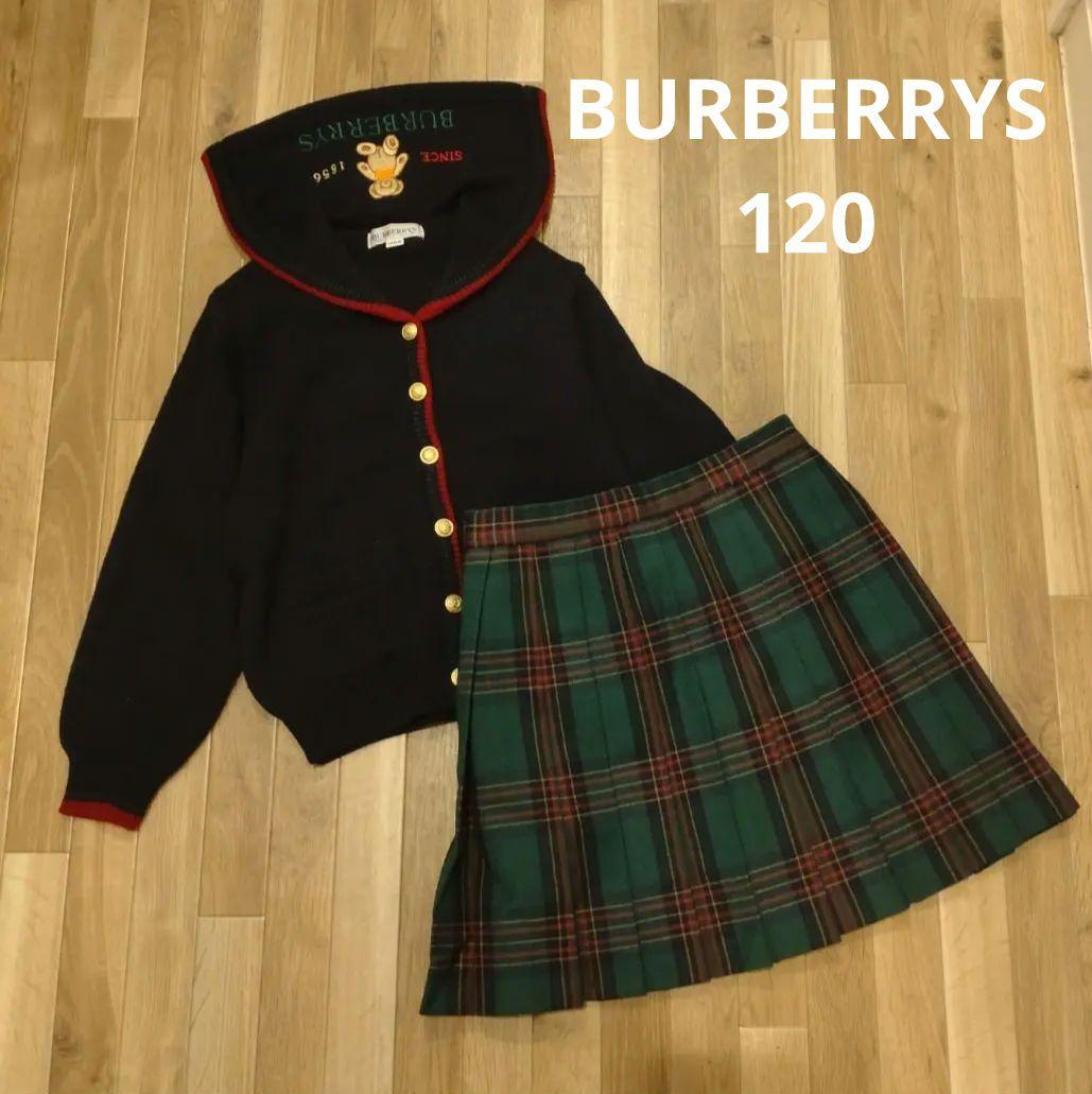 BURBERRYS セットアップ カーディガン 金ボタン ノバチェック スカート