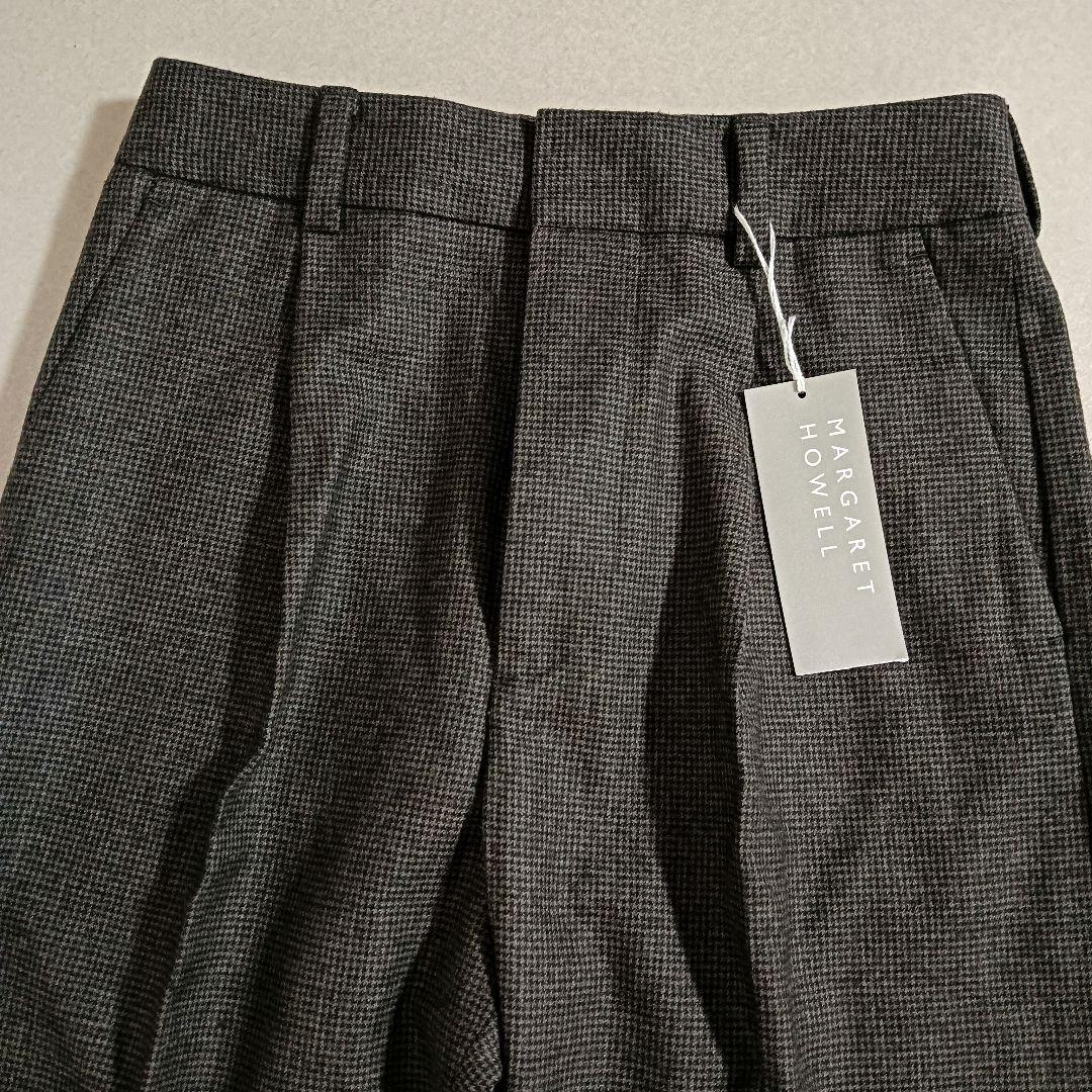 新品タグ付き MARGARET HOWELL ウール100 パンツ 0