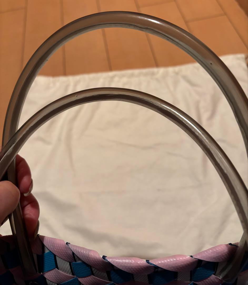 MARNI 立体キューブ模様 かごバッグ