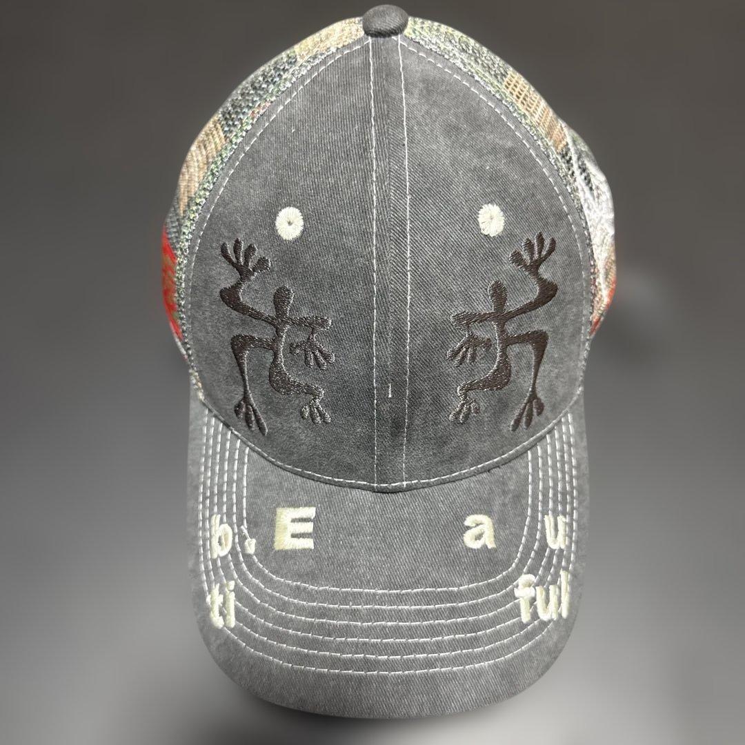 b.Eautiful 非売品 Biyu Friends メッシュキャップ グレー