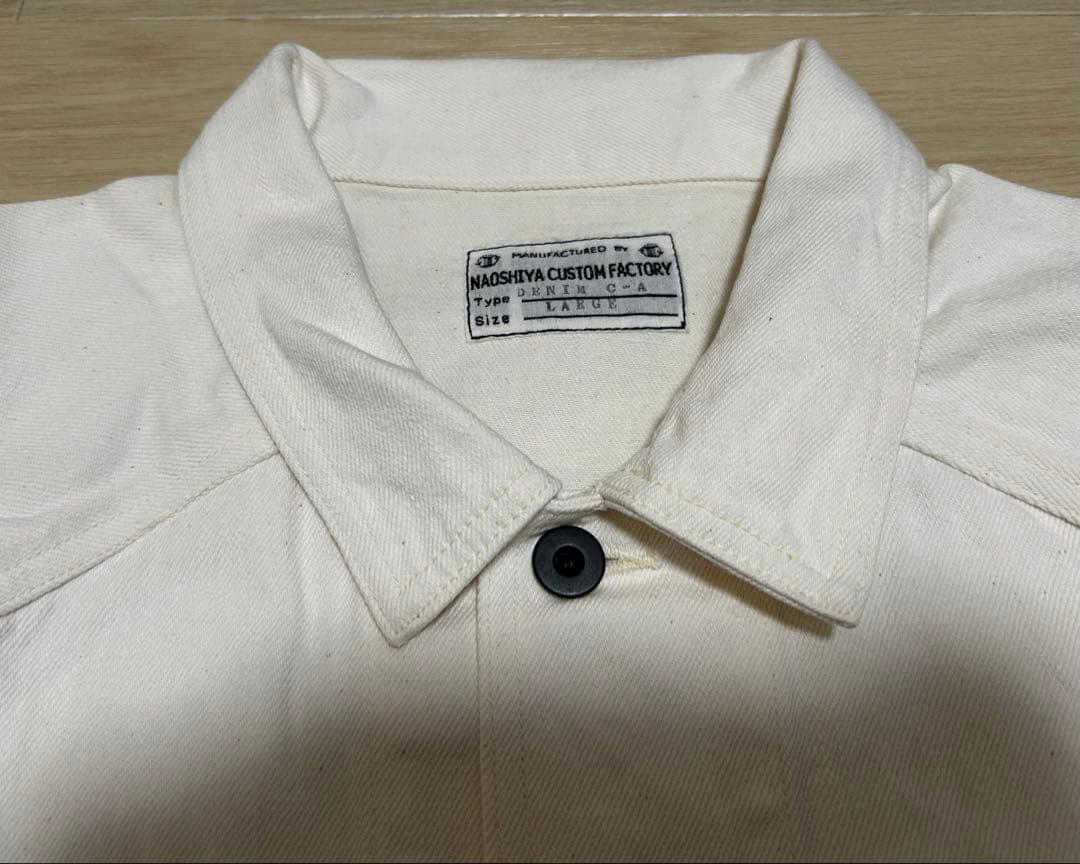 NAOSHIYA CUSTOM FACTORY カバーオール 生成り サイズL
