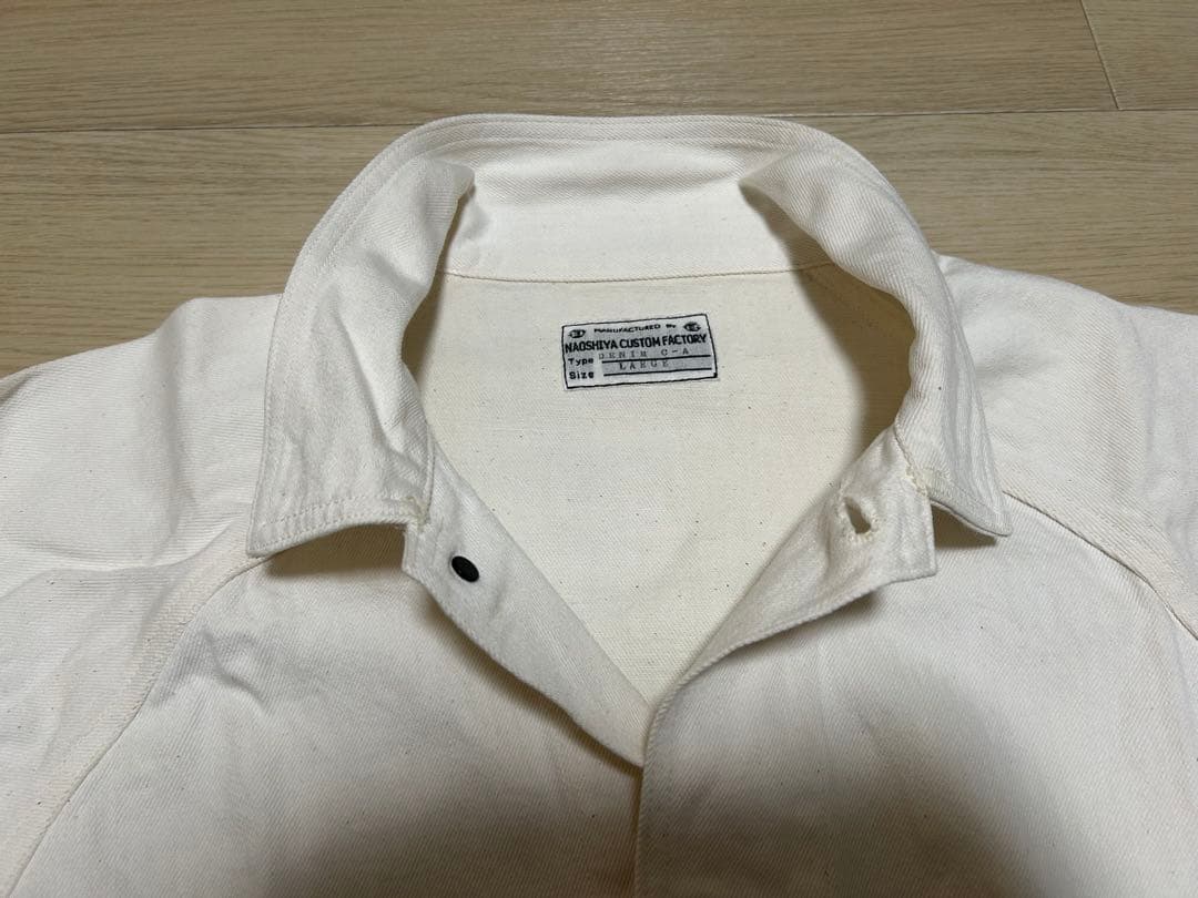 NAOSHIYA CUSTOM FACTORY カバーオール 生成り サイズL