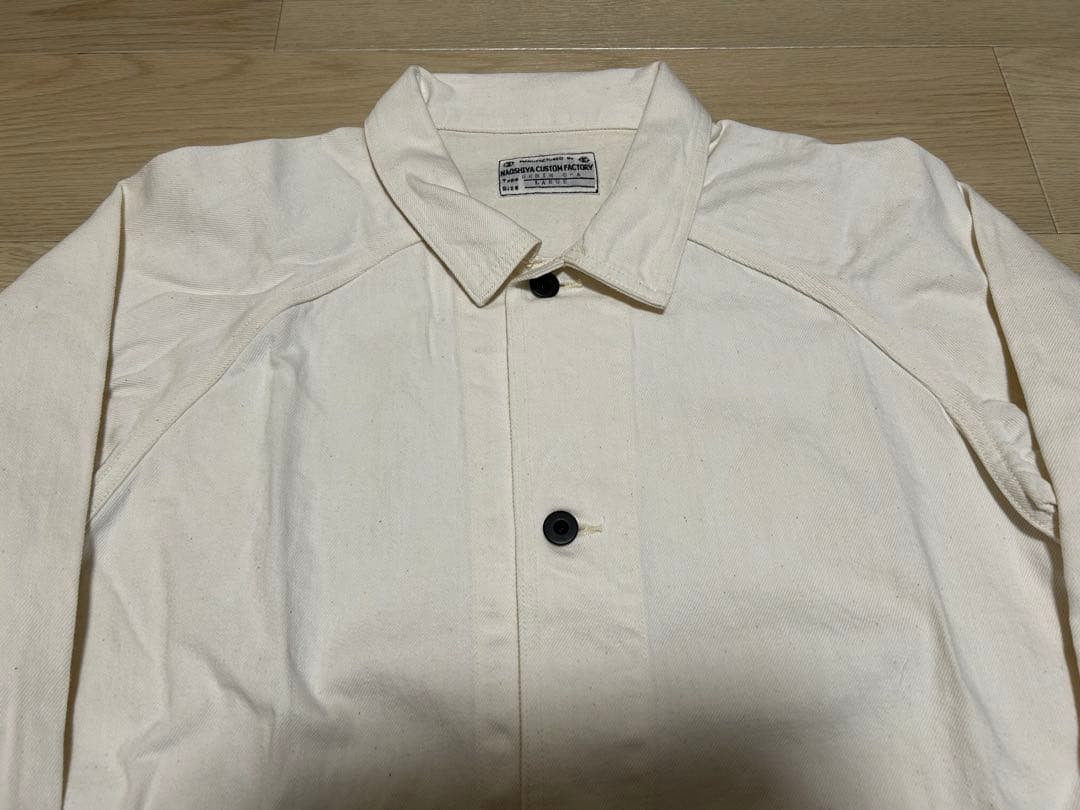 NAOSHIYA CUSTOM FACTORY カバーオール 生成り サイズL