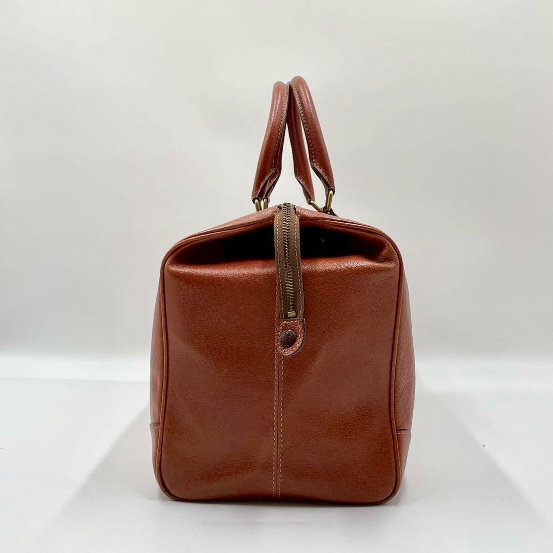 タケオキクチ ボストンバッグ オールレザー キャメル ブラウン 大容量