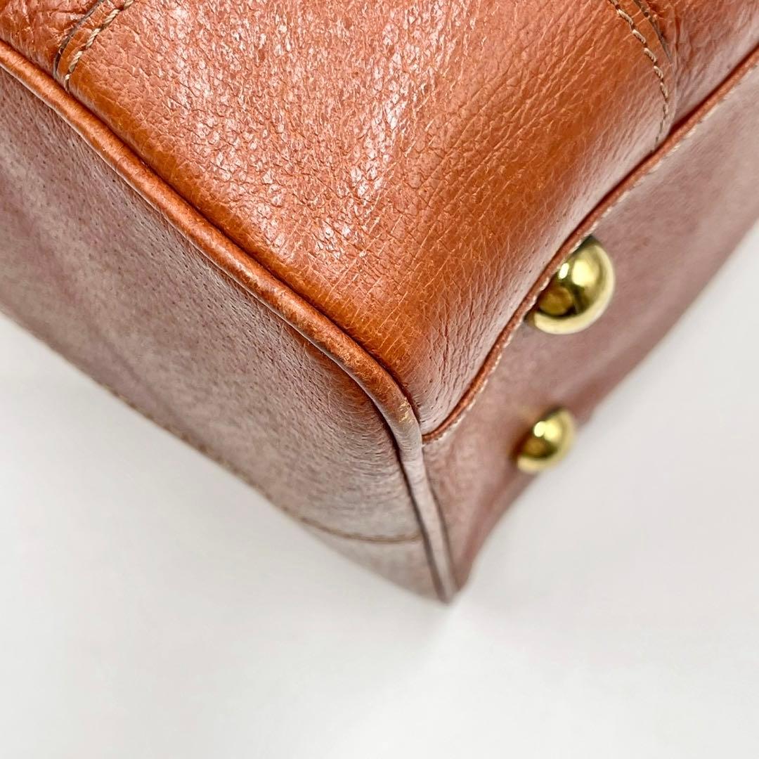 タケオキクチ ボストンバッグ オールレザー キャメル ブラウン 大容量