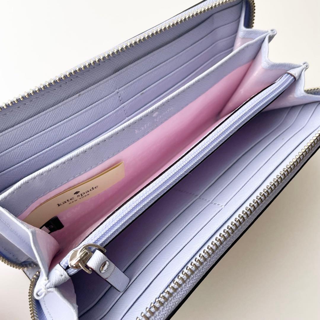 ケイトスペード 長財布 バン バス 車 花柄 モチーフ レザー 新品