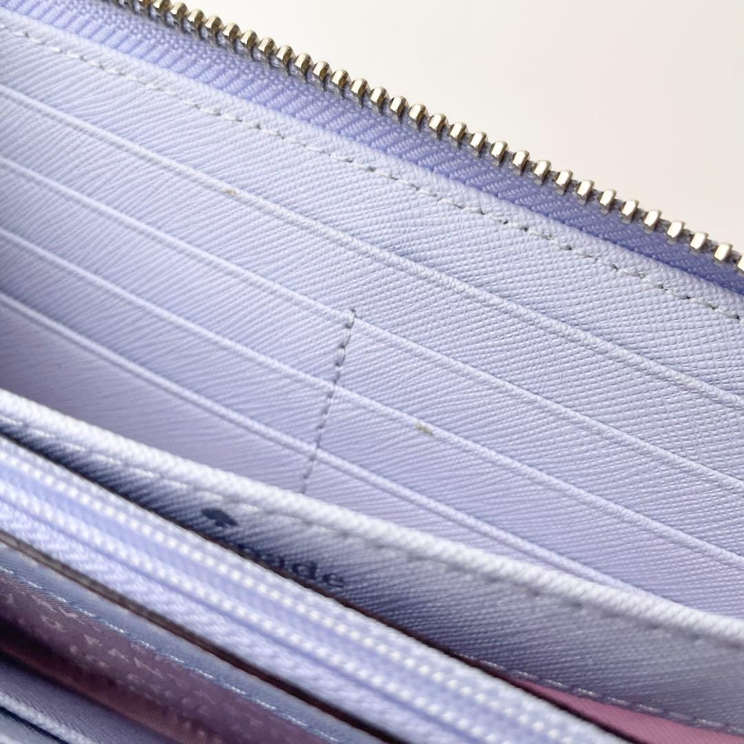 ケイトスペード 長財布 バン バス 車 花柄 モチーフ レザー 新品