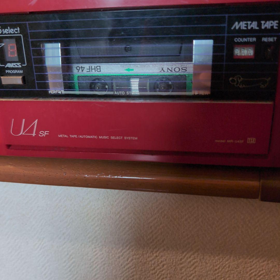 SANYO　MR-U4SF 赤 ラジカセ メタルテープ対応