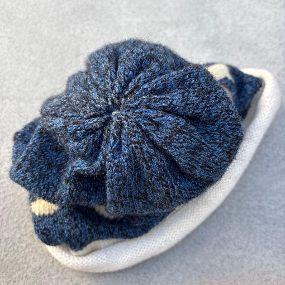 USA製L.L.Beanシベリアンハスキー柄ニットキャップエルエルビーン