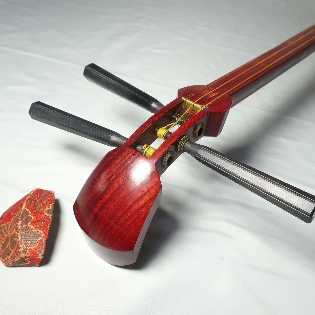 三味線 細棹 撥 予備弦 ハードケース 付属 初心者セット