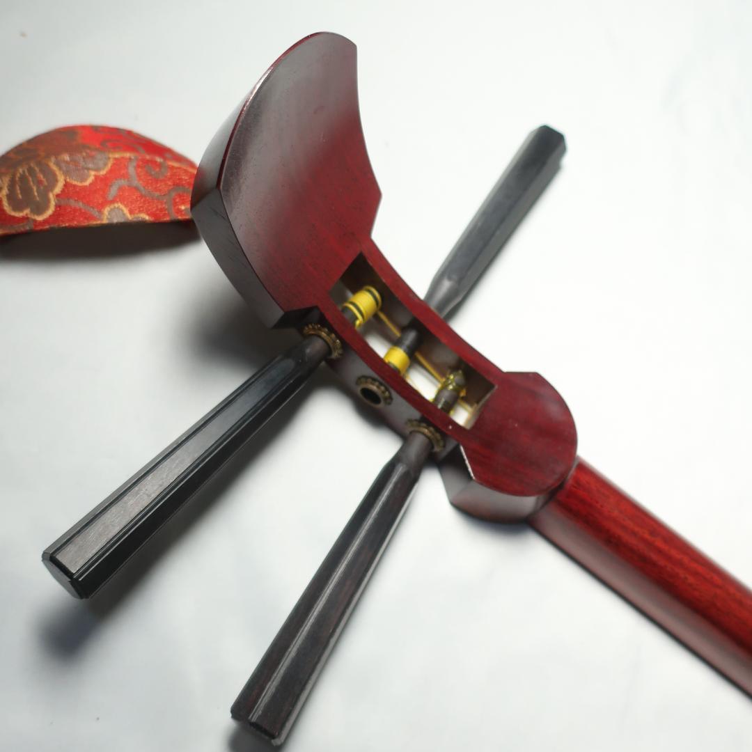 三味線 細棹 撥 予備弦 ハードケース 付属 初心者セット