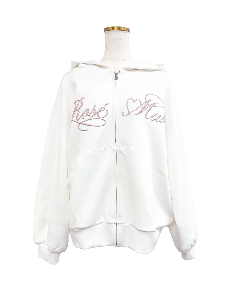 ロゼミューズLogo 3d embroidery hoodie パーカー新品