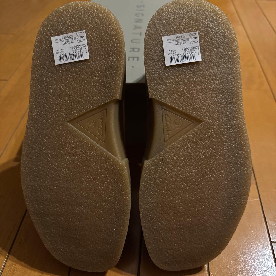 クラークス レディース ワラビー トービュー ダークサンド スエード23.5cm