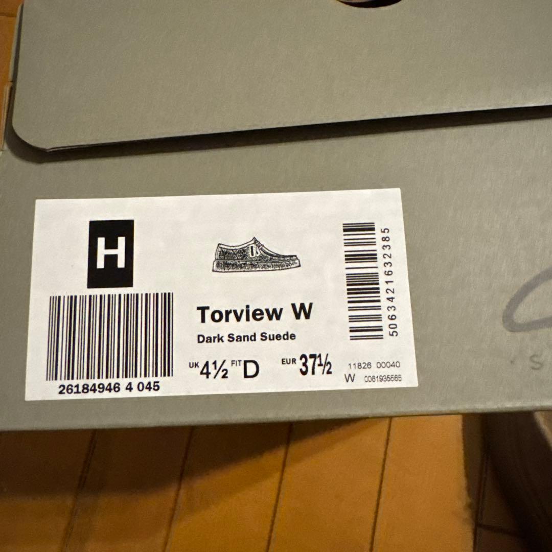 クラークス レディース ワラビー トービュー ダークサンド スエード23.5cm