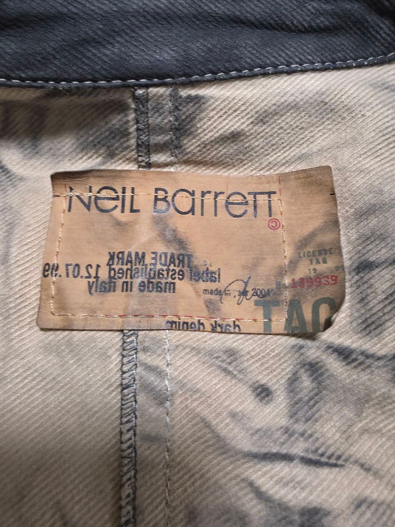 NEIL BARRETT ニールバレット デニムジャケット ブラック Gジャン